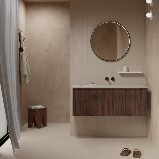 Balmani Secret Black miroir rond noir lumineux et anti-buée Ø 70 cm