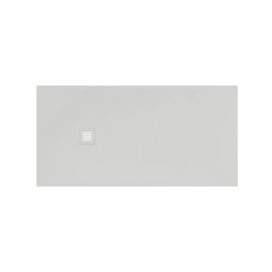 Luca Varess Classy receveur de douche 160 x 80 cm marbre composite blanc mat structure rock