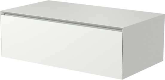 Balmani Mitra Elements meuble sous-vasque suspendu 90 x 50 cm blanc mat 1 tiroir