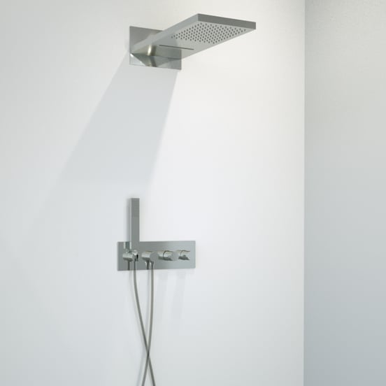 Blaufoss Mystic Fall rechthoekige regendouchekop met waterval 55 x 23 cm Glanzend Chroom