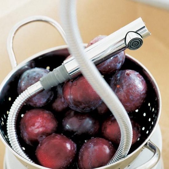 Grohe Minta Küchenarmatur mit ausziehbarer Handbrause: Chrom glänzend