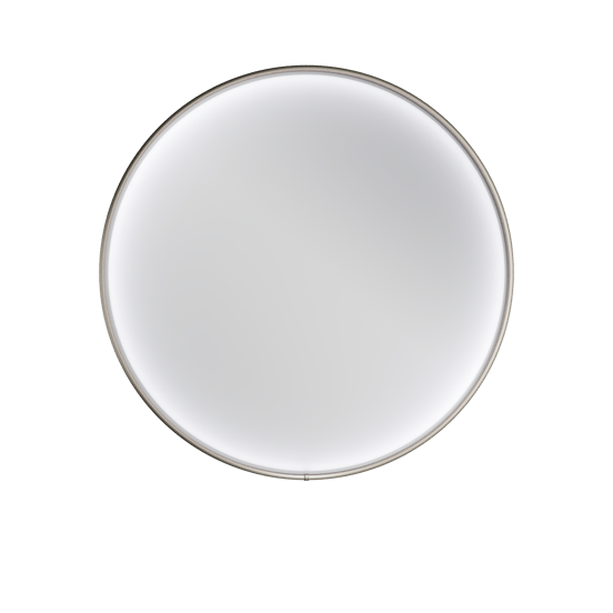 Balmani Secret miroir rond Brushed Gunmetal lumineux et anti-buée Ø 90 cm