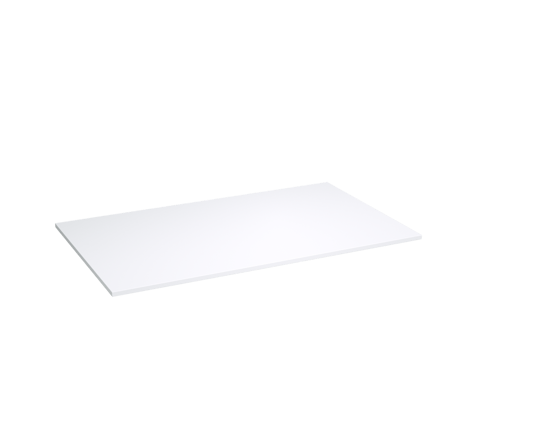 Storke Tavola enkel wastafelblad matte Solid Surface 105 x 52 cm