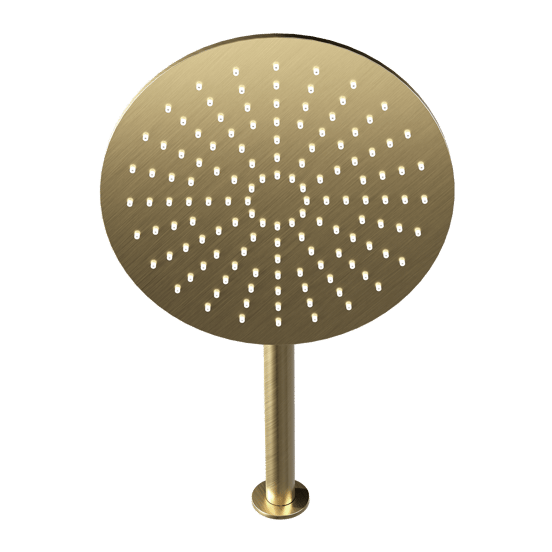 Blaufoss Round 300 rond regendouchekop met wand douchearm 30 cm Brushed Champagne Gold