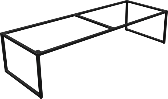 Linie Lado decoratieve frame Mat Zwart 120 x 44 cm