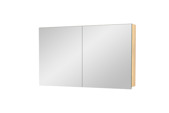 Balmani Lucida Spiegelschrank Bad: 120 x 72 cm, Teak