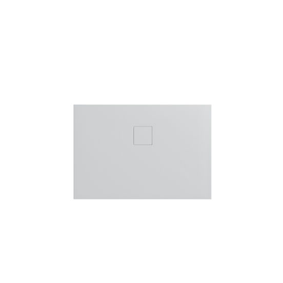 Linie Rumba douchebak 100 x 80 cm acryl mat wit leisteenstructuur