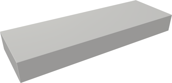 Balmani Nova lave-mains 60 x 20 cm Mat Wit Solid Surface