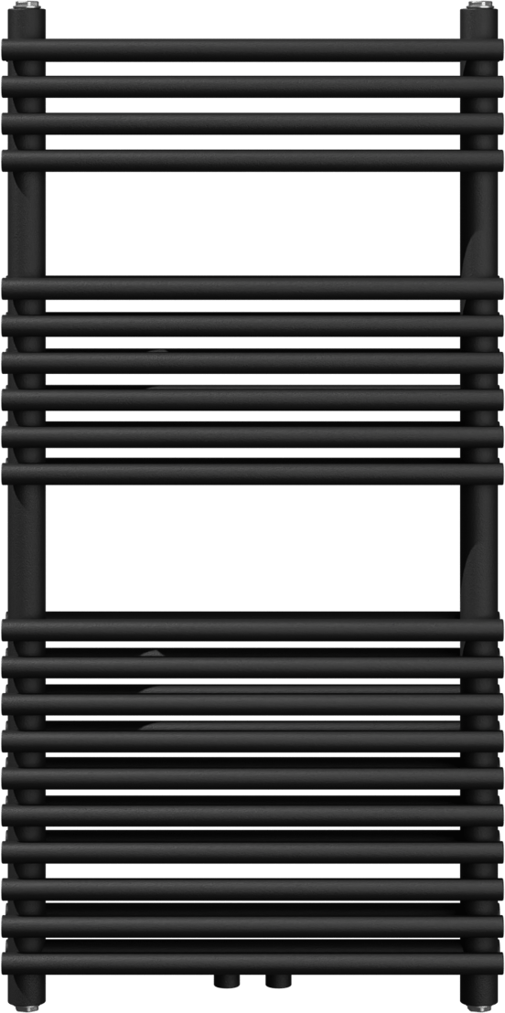 Vipera Alegria sèche-serviettes doublé 50 x 100 cm chauffage central noir mat raccordement latéral et central 929W