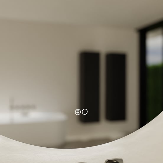 Balmani Giro Touch miroir rond lumineux et anti-buée Ø 70 cm