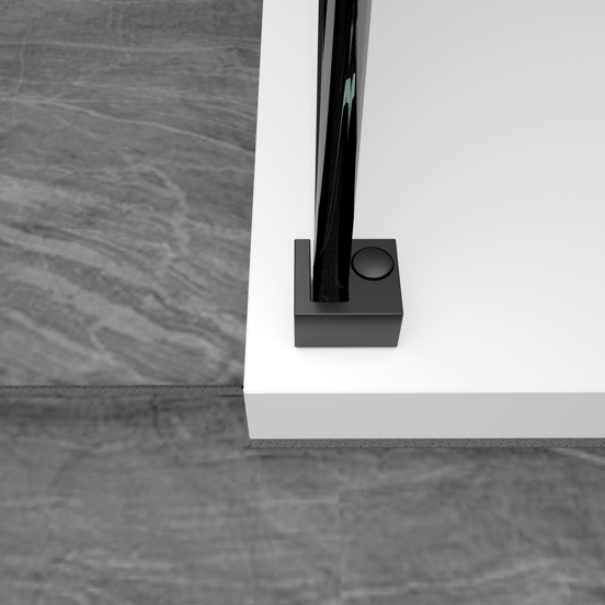 Balmani Modular bloc de montage sur verre noir mat