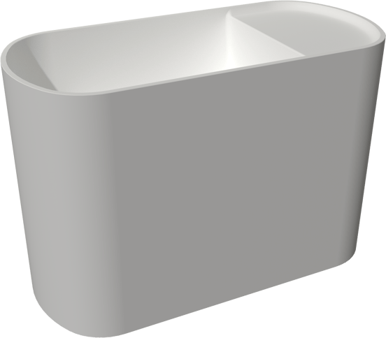 Balmani Livo fonteintje 42 x 20 cm matte Solid Surface