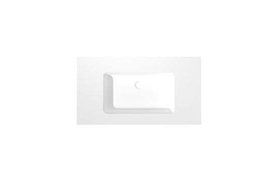 Storke Mata enkele wastafel matte solid surface 95 x 52 cm