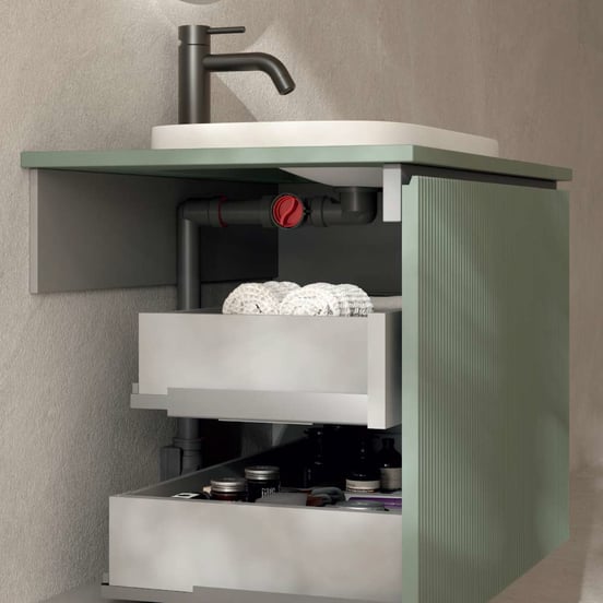 Santeg EZ Space 32 afvoer voor wastafel 32mm grijs