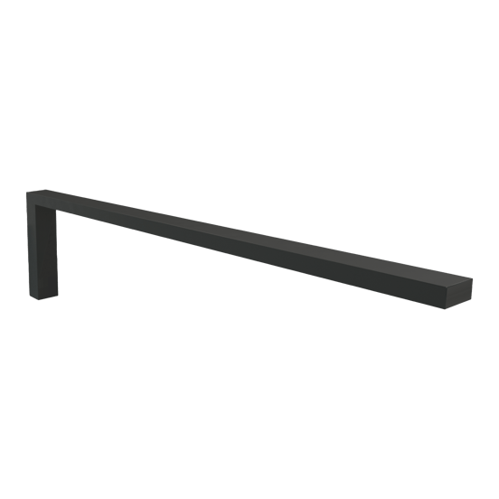 Blaufoss Noma Handtuchhalter, schwarz matt, 41 cm