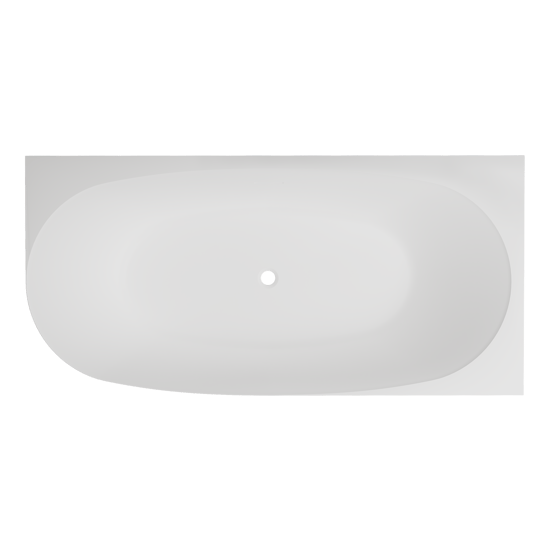 Luca Varess Sutilo baignoire d'angle droite double 160x75cm acrylique blanc mat