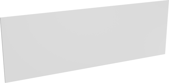 Luca Varess Waschbeckenrückwand matt Weiße Solid Surface 40 x 120 cm