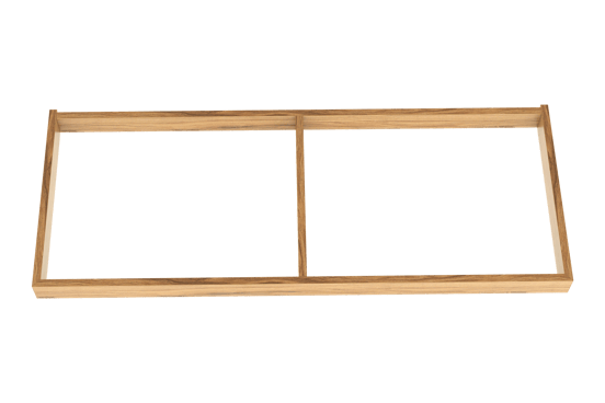 Balmani Lucida socle pour meuble sous-vasque teck 120 x 55 cm