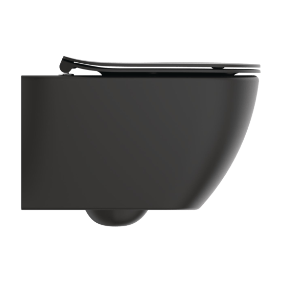 Ideal Standard Tesi Hänge WC: Schwarz matt, spülrandlos