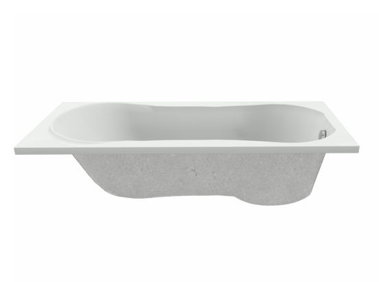 Luca Varess Trasime Einbaubadewanne 170 x 75 cm, Acryl Weiß mat