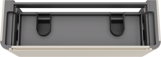 Storke Soft zwevende wastafelonderkast 140 x 46 cm Sand mat 2 lades