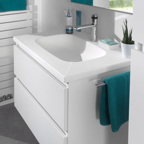 Blaufoss Sonic wastafelkraan glanzend chroom