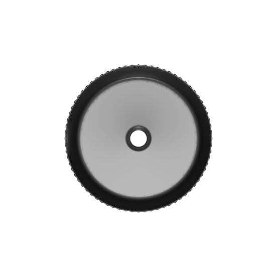 Luca Varess Verona Aufsatzwaschbecken: Schwarz Matte Keramik, rund, Ø 36 cm