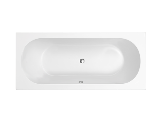Luca Varess Rosala baignoire encastrable duo 170 x 75 cm acrylique blanc mat