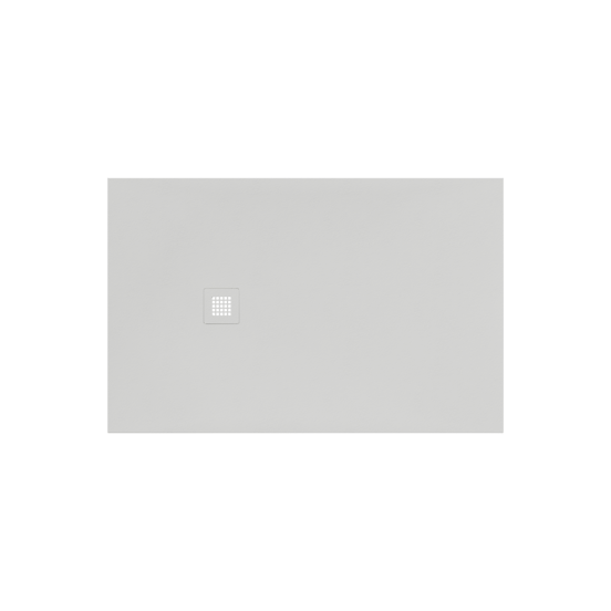 Luca Varess Classy receveur de douche 140 x 90 cm marbre composite  blanc mat structure rock