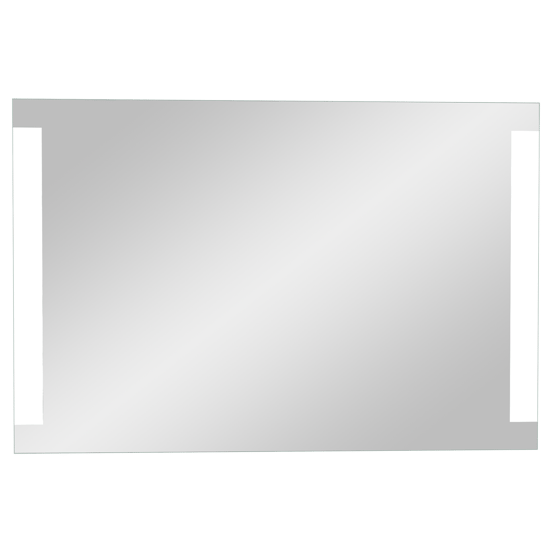 Linie Lunar rechthoekig badkamerspiegel 120 x 80 cm met spiegelverlichting