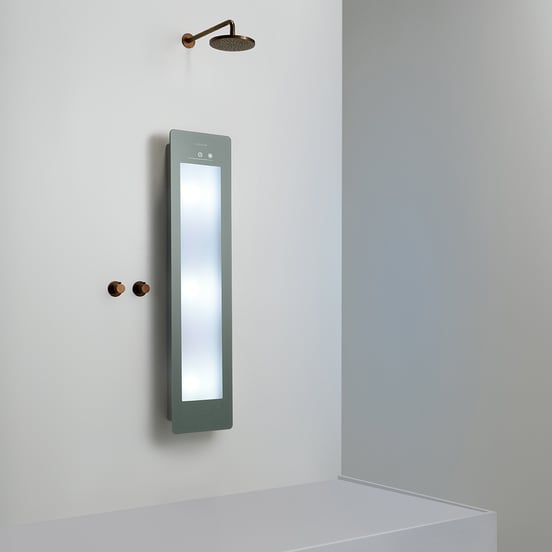 Sunshower Plus M en saillie en organic grey avec lumière infrarouge et UV