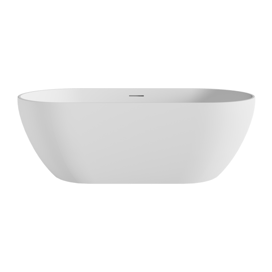 Balmani Nomina ovaal vrijstaand bad 169 x 80 cm Solid Surface mat wit