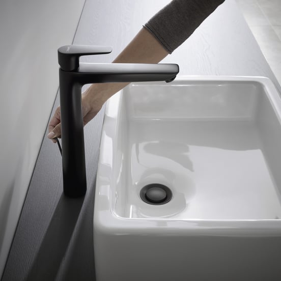 Hansgrohe Talis E 240 robinet de lavabo haut Noir Mat