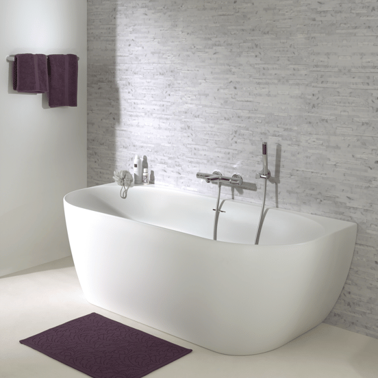 Blaufoss Apollo Thermostat-Badewannenarmatur: Chrom glänzend