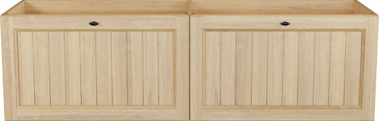 Balmani Lemon zwevende wastafelonderkast 180 x 55 cm Fineer natuur eik 4 lades