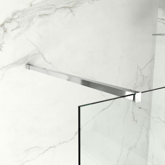 Balmani Modular inloopdouche 160 x 200 cm helder glas glanzend chroom profiel