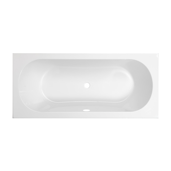 Luca Varess Rosala baignoire encastrable duo 170 x 75 cm acrylique Blanc Brillant