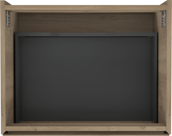 Storke Edge zwevende wastafelonderkast 65 x 52 cm ruwe eik 1 lade