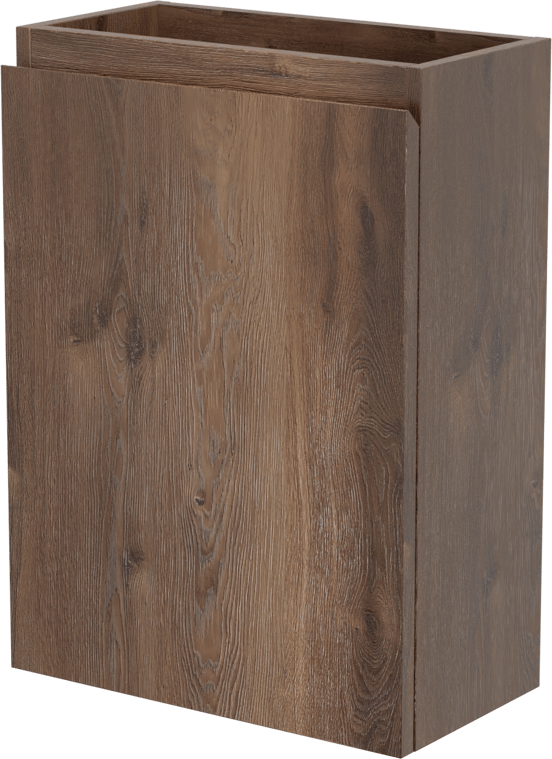 Linie Lado meuble lave-mains suspendu 40 x 22 cm chêne brun