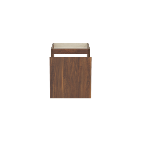 Balmani Sfera meuble sous-lavabo suspendu 45 x 55 cm noyer Américain 2 tiroirs