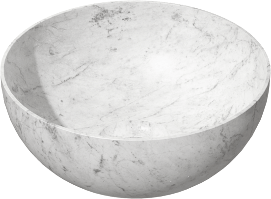 Balmani Bari XS waskom Carrara marmer rond Ø 22 cm