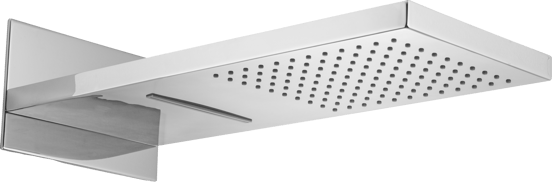 Blaufoss Mystic Fall rechthoekige regendouchekop met waterval 55 x 23 cm Glanzend Chroom