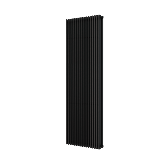 Vipera Corrason radiateur de salle de bains double 60 x 180 cm chauffage central noir mat raccordements latéral et central possibles 3.081W