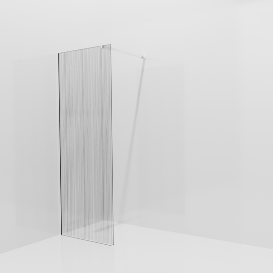 Balmani Modular douche à l'italienne: 80 x 200 cm, Mikado, Profil Chrome brillant