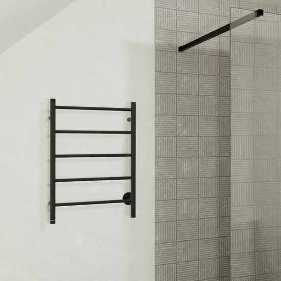 Blaufoss Odda Alto handdoekwarmer 75 x 55 cm mat zwart 50W