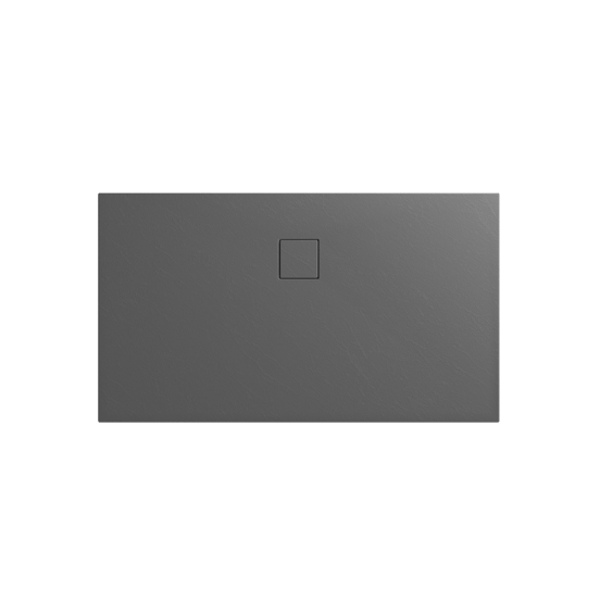 Linie Rumba receveur de douche 140 x 90 cm acrylique gris foncé texture ardoise