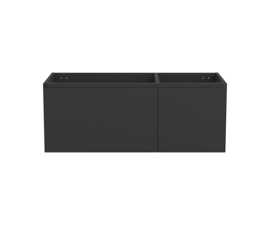 Balmani Idra zwevende wastafelonderkast 120 x 55 cm asymmetrisch links mat zwart 4 lades