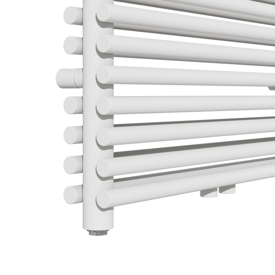 Vipera Alegria sèche-serviettes double 60 x 180 cm chauffage central blanc mat raccordements latéral et central possibles 2010W