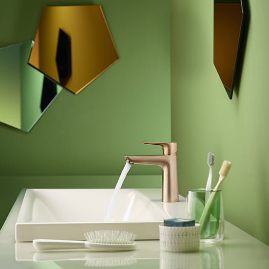 Hansgrohe Talis E 110 Coolstart wastafelkraan Brushed Bronze