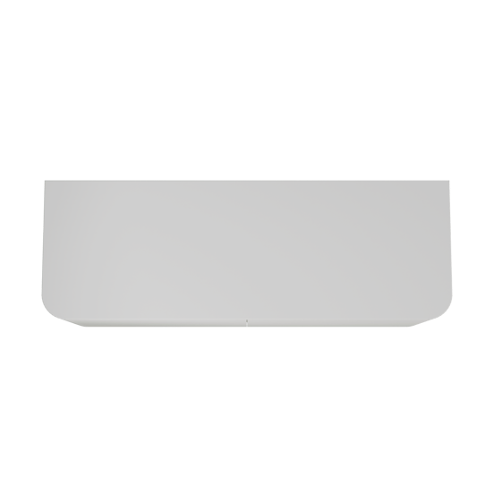 Balmani Moon zwevend badmeubel 160 x 55 cm mat wit met Moon enkel of dubbel wastafelblad in solid surface mat wit